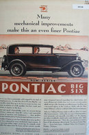 Pontiac New Series Big Six Car 1930 Ad