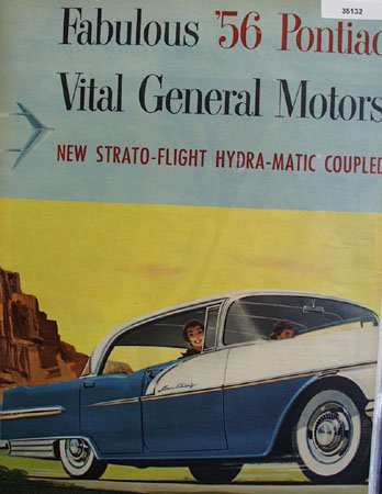 General Motors 56 Pontiac 1955 Ad.
