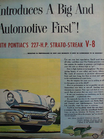 General Motors 56 Pontiac 1955 Ad.