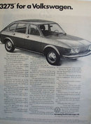 Volkswagen 412 Luxury Family Sedan 1972 Ad
