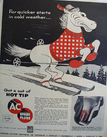 AC Spark Plugs General Motors 1955 Ad