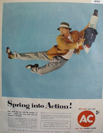 AC Hot Tip Spark Plugs 1958 Ad