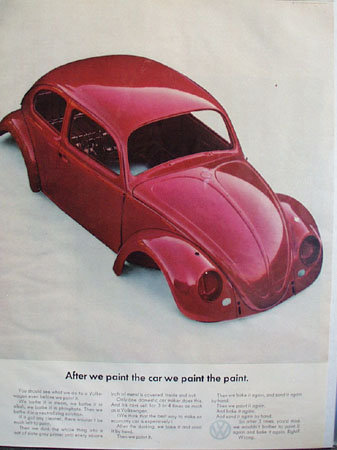 Volkswagen Paint 1965 Ad