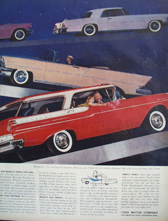 Ford Family of Fine Cars 1957 Ad