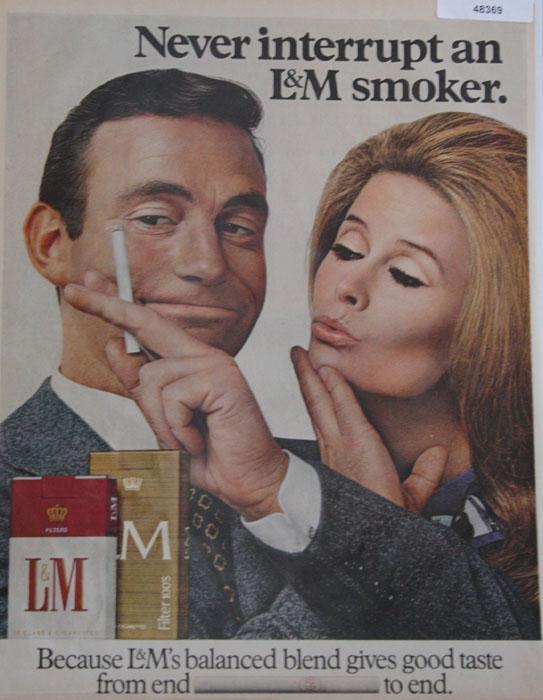 L&M Cigarettes 1968 Ad.