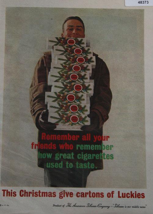 Lucky Strike Cigarettes 1960 Ad.