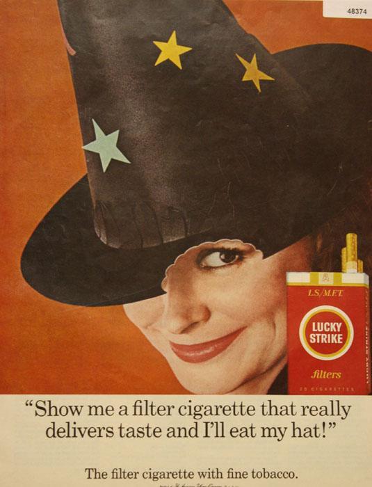 Lucky Strike Filter Cigarette 1966 Ad