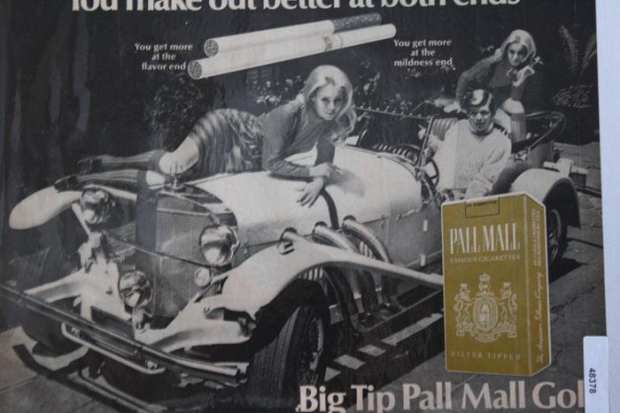 Pall Mall Cigarette 1968 Ad