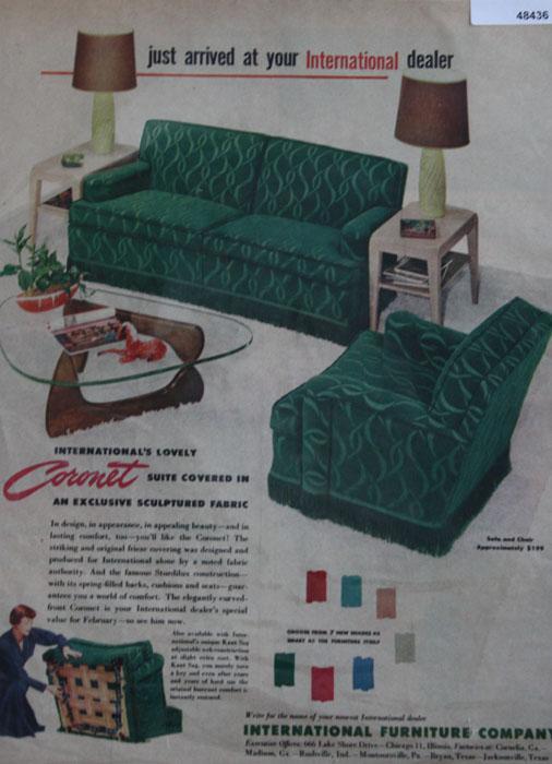 International Furniture Co. 1950 Ad