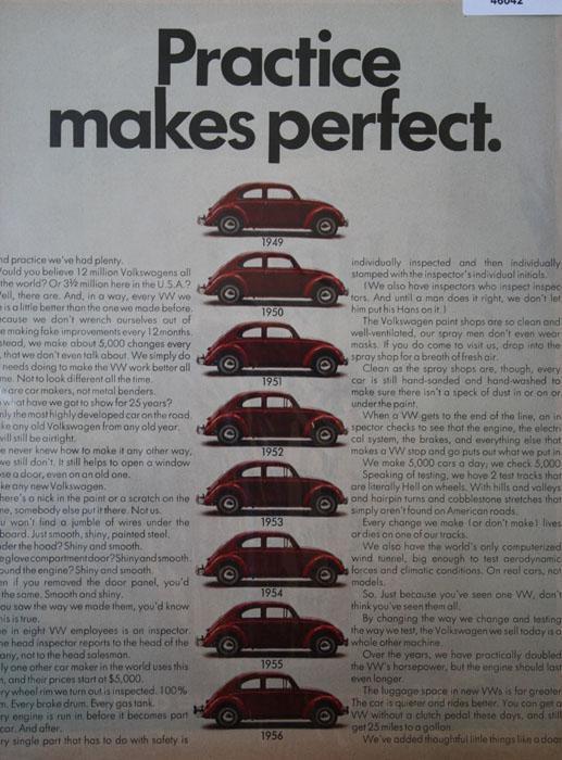 Volkswagen Bugs 1970 Ad