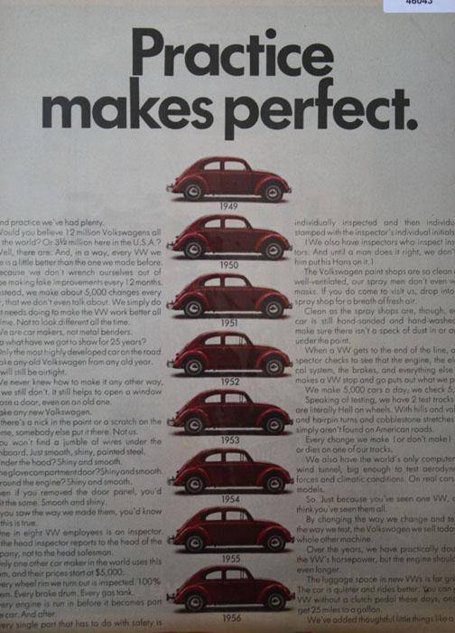 Volkswagen Bugs 1970 Ad