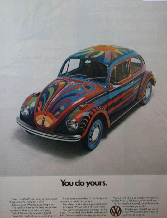 Volkswagen Bug 1970 Ad