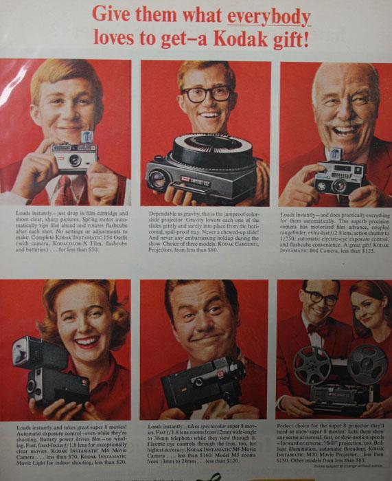 Kodak Instamatic Cameras 1968 Ad