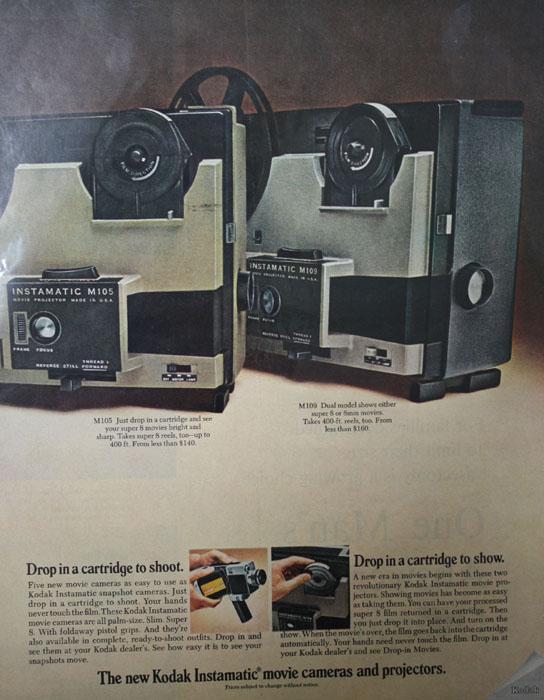 Kodak Drop in Movies 1970 Ad
