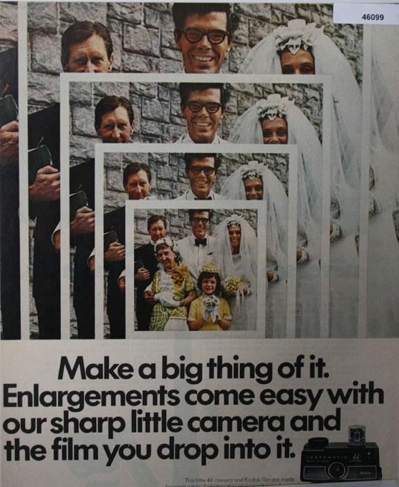 Kodak Instamatic 44 Camera 1970 Ad
