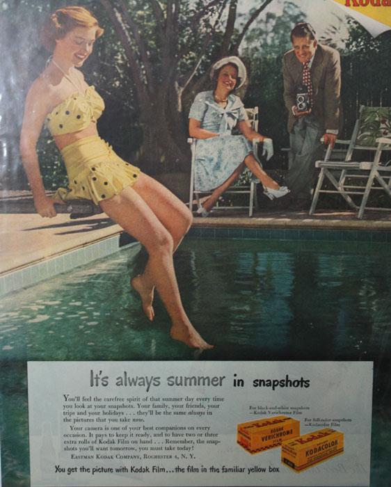 Kodak Kodacholor film 1949 Ad