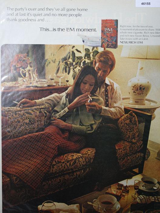 L&M Filter King Cigarettes 1970 Ad