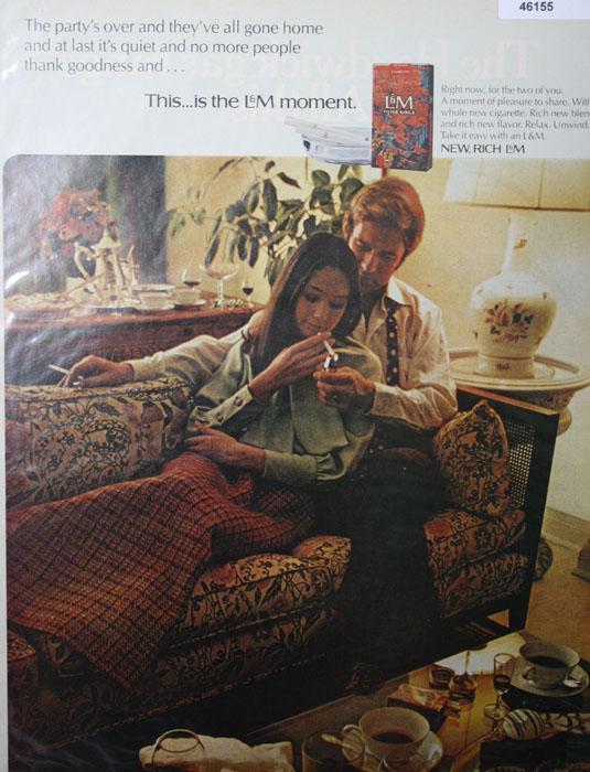 L&M Filter King Cigarettes 1970 Ad