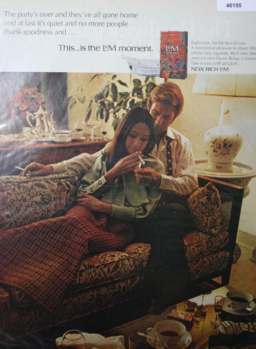 L&M Filter King Cigarettes 1970 Ad