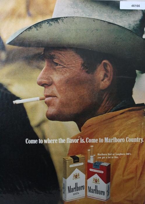 Marlboro Cigarettes 1970 Ad.