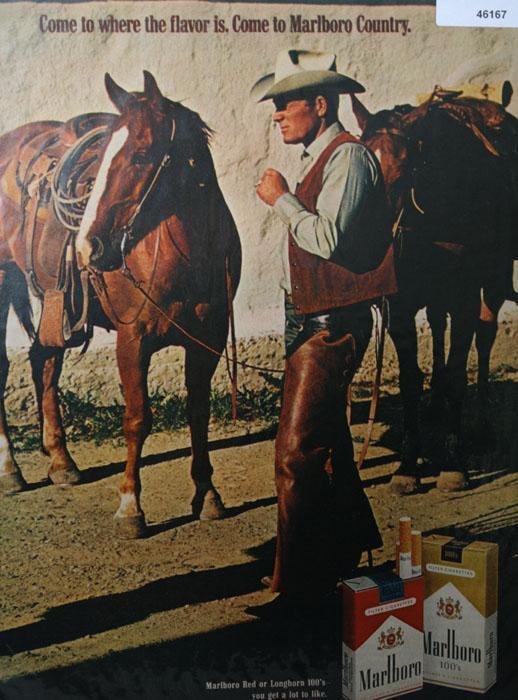 Marlboro Cigarettes 1970 Ad.