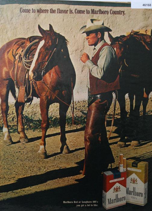 Marlboro Cigarettes 1970 Ad.
