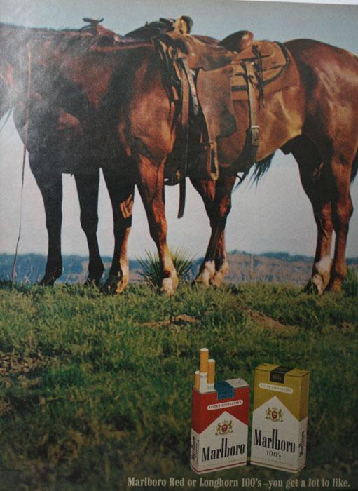 Marlboro Reds or Longhorn 100s 1970 Ad