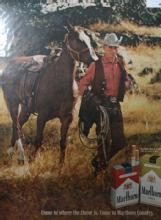 Marlboro Red And Longhorn 100s 1970 Cigarettes Ad.