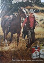 Marlboro Red And Longhorn 100s 1970 Cigarettes Ad.