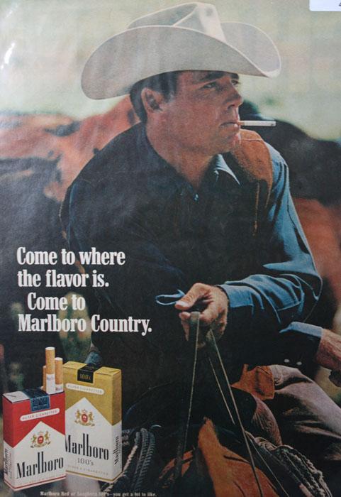 Marlboro Cigarettes 1970 Ad.