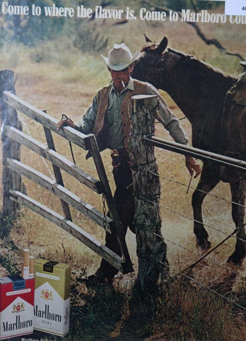 Marlboro Cigarette 1970 Ad.