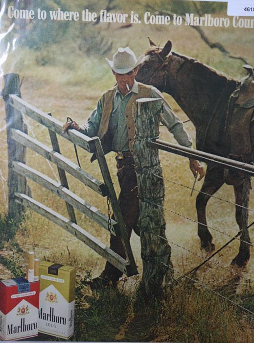 Marlboro Cigarette 1970 Ad.