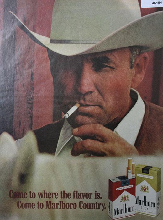 Marlboro Red And Longhorn 100s 1970 Cigarettes Ad