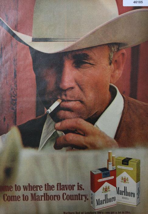 Marlboro Red And Longhorn 100s 1970 Cigarettes Ad