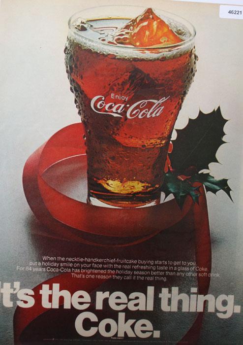 Coca Cola Real Thing 1970 Ad