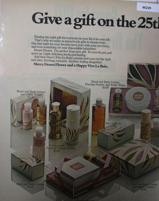 Shulton Desert Flower And Vive Le Bain 1970 Ad