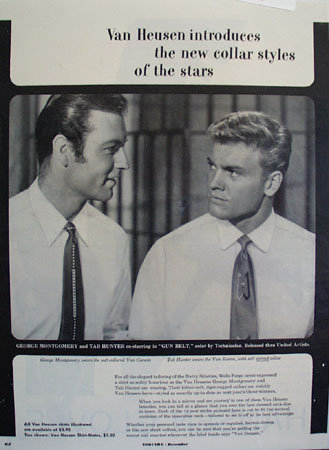 Van Heusen Geo Montgomery Tab Hunter Ad 1953