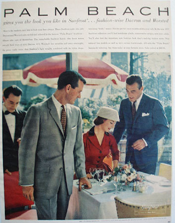 Palmbeach Tailored Suits Fashion Wise Ad 1957