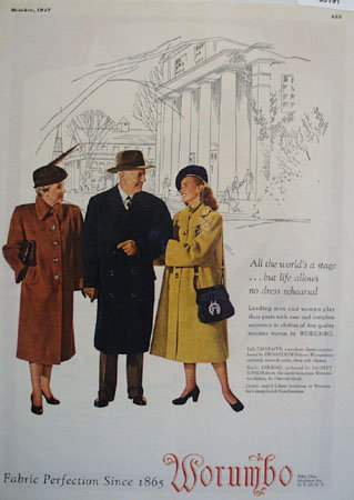 Worumbo All Worlds Stage Ad 1947