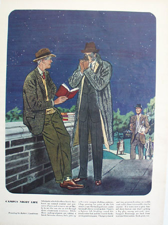 Campus Night Life Garments Ad 1947
