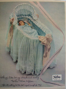 Talon Fastener Bassinet Cover Ad 1951