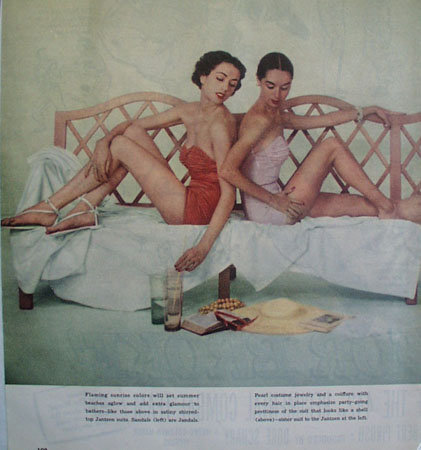 Jantzen Swim Suits Flaming Colors Ad 1951