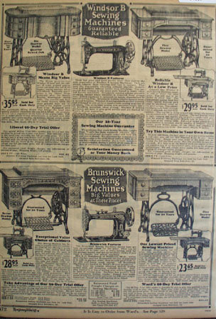 Montgomery Ward Sewing Machines 1925 Ad