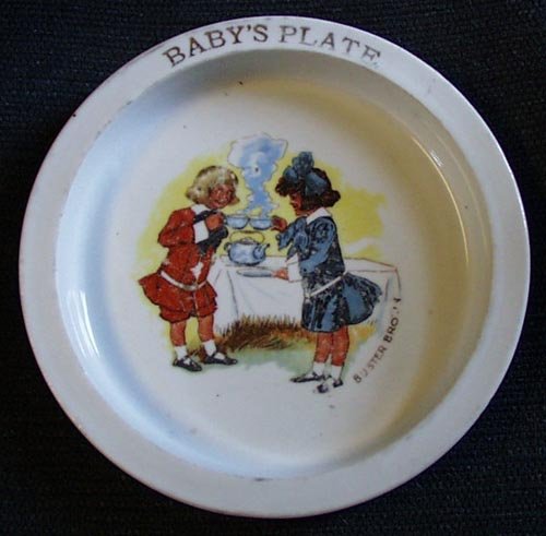 Buster Brown and freind Baby plate, Vintage