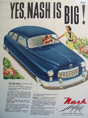 Nash Airflyte Great Cars Since 1902 1949 Ad