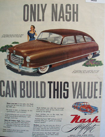 Nash Airflyte Hudec Lucas 1949 Ad