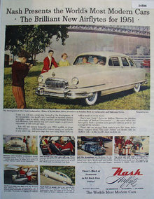 Nash Airflyte Series Ambassador 1950 Ad