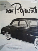 Plymouth New Inside and Outside 1951 Ad