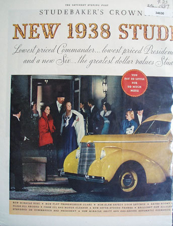 Studebaker Crown Achievement 1937 Ad