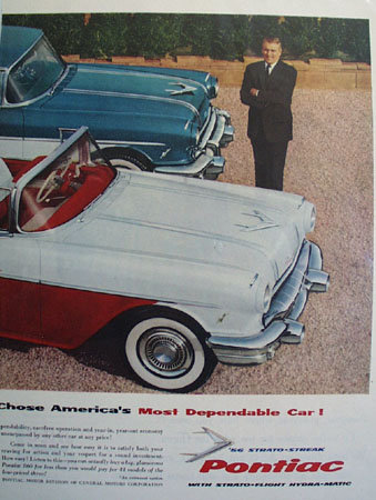 Pontiac Hottest And Most Dependable Car 1956 Ad
